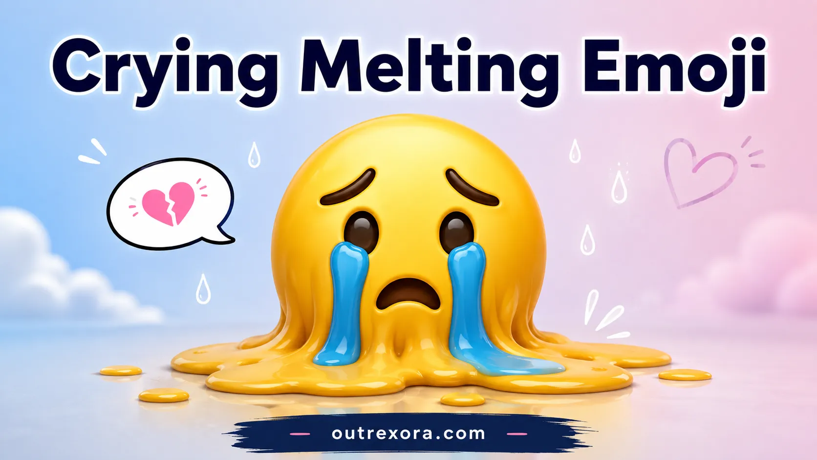 Crying Melting Emoji