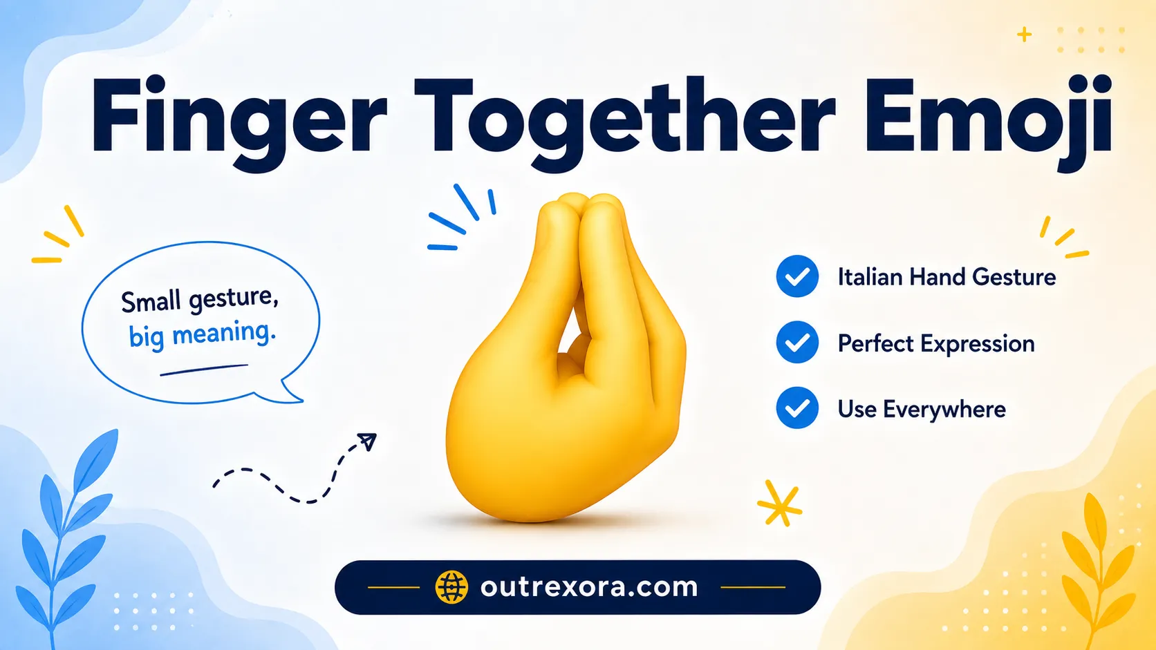 Finger Together Emoji