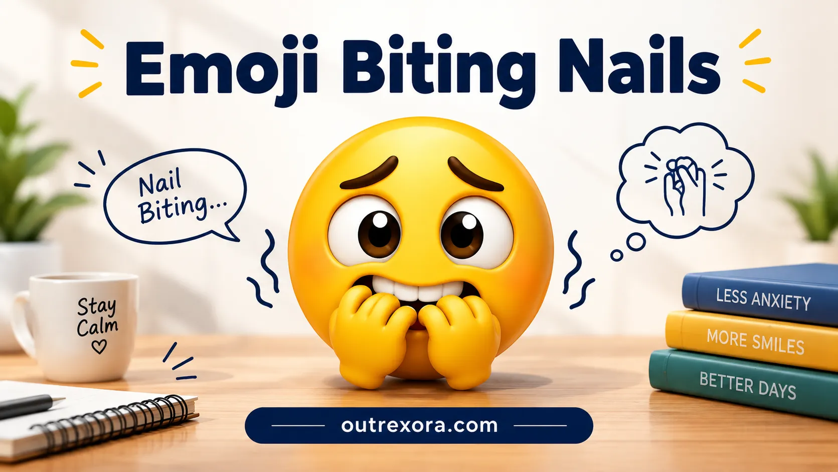 Emoji Biting Nails