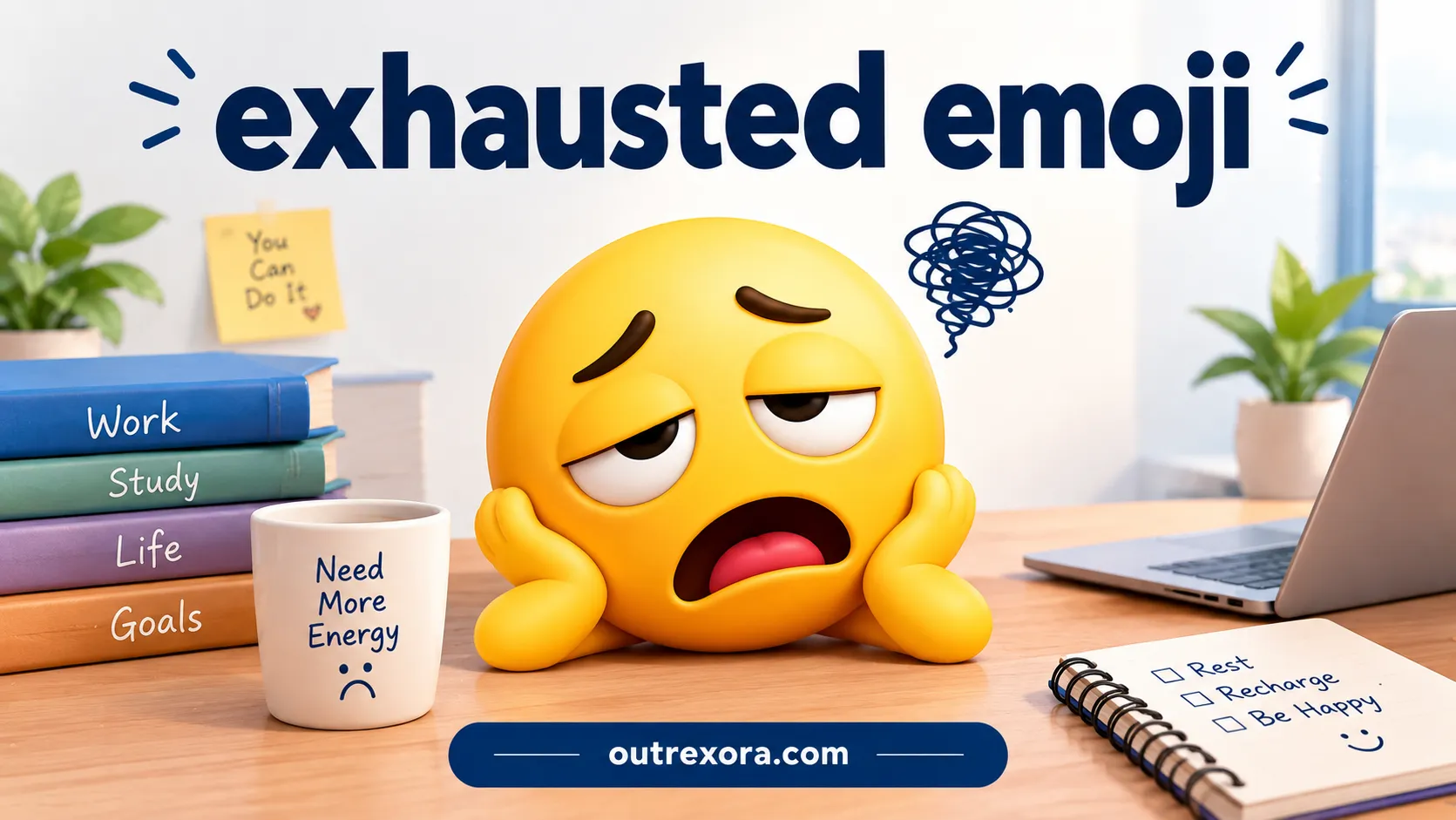 Exhausted Emoji